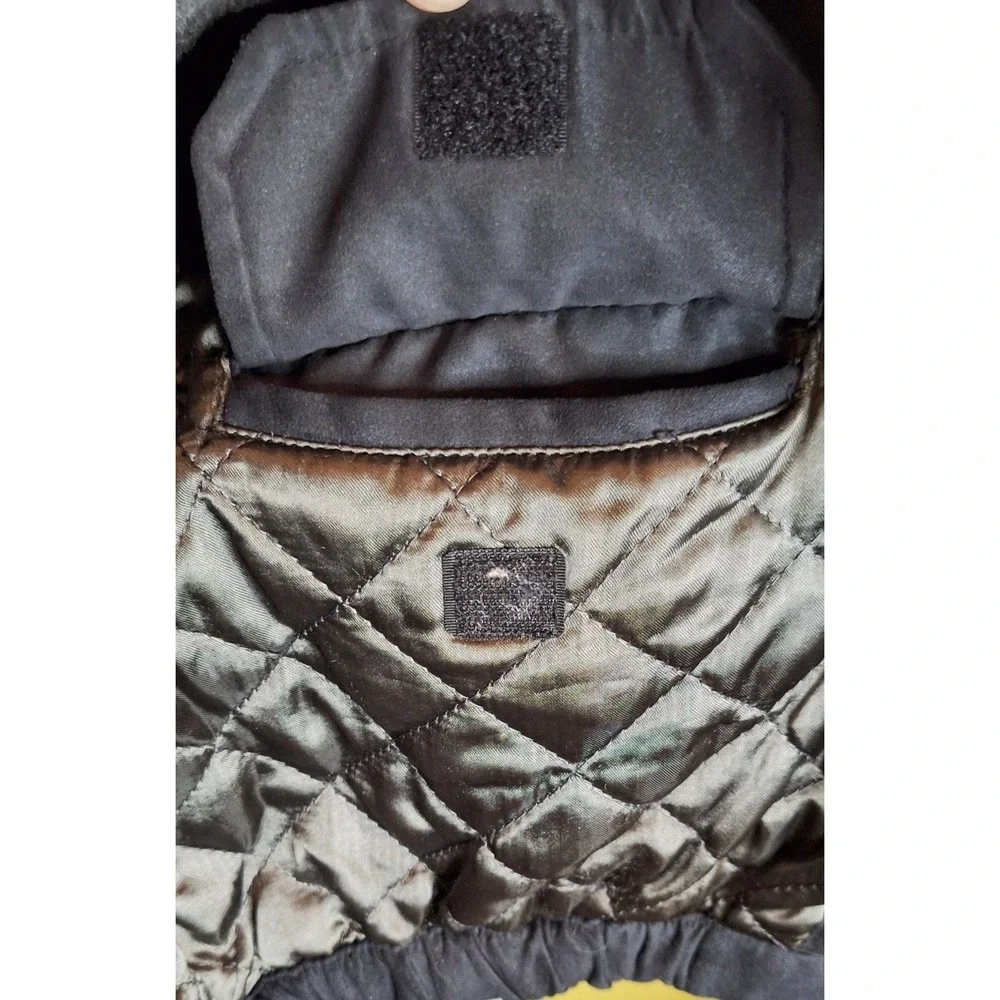 Men's Large Weathervane brand Black w/Brown collar cold weather jacket VERY WARM